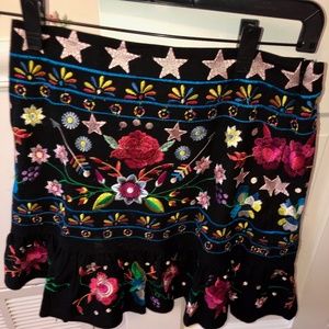 Embroided Floral ASOS Skirt